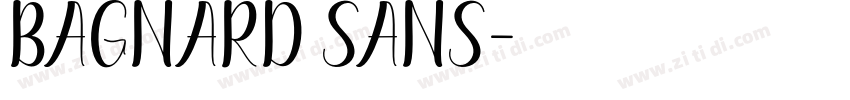 bagnard sans字体转换